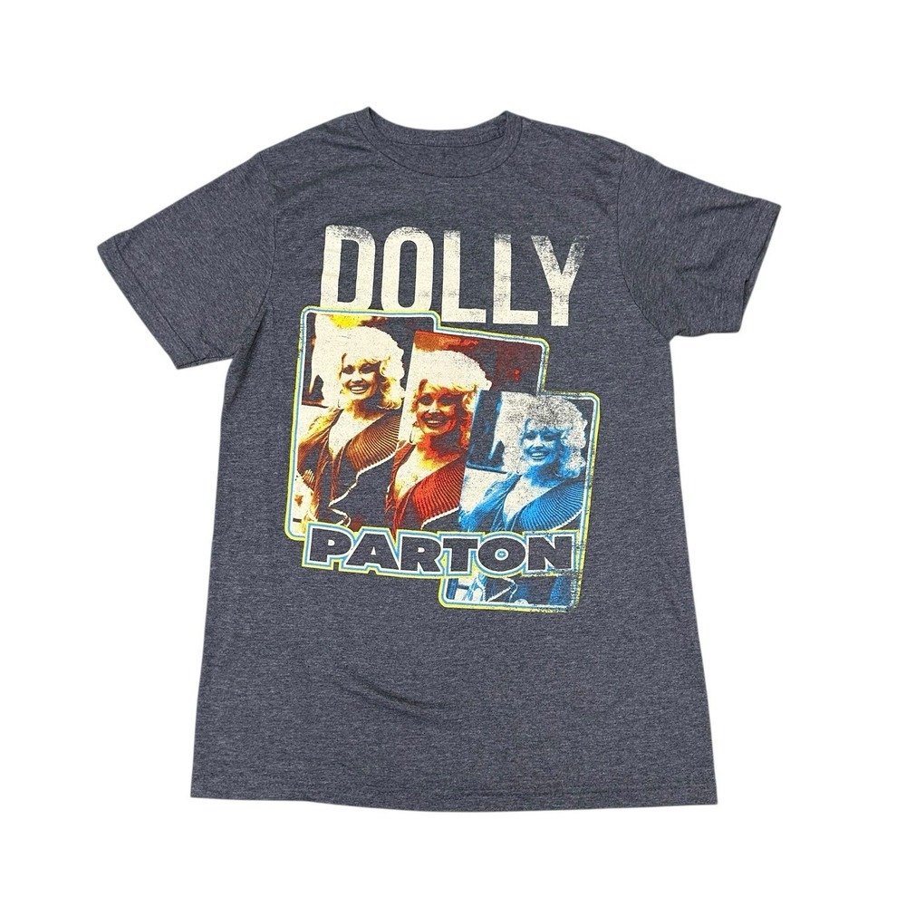 Dolly Parton T Shirt Short Sleeve Gray‎ Unisex Size Small